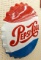 Vintage SST Pepsi-Cola Embossed Bottle Cap Sign