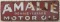 Vintage SST Amalie Motor Oil Advertising Sign