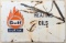 Large Vintage SSP Gulf Heating Oils Sign 70x45