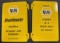 Set Of 2 Napa Catalog Rag Side Flap Signs