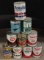 (10) Vtg 1qt Motor Oil Cans