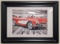 Framed Red 1956 Corvette Photograph
