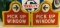 (2) WendyÕs Pick Up Window Drive-Through Signs