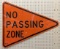 No Passing Zone Construction Sign