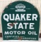 Vintage DSP Quaker State Motor Oil Tombstone Sign