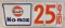 Vintage DST Gulf No-Nox Price Marker Sign