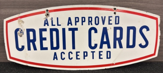 Vintage DSP Credit Cards Sign