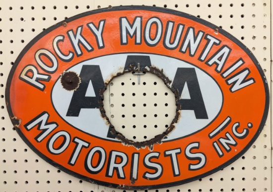 Vintage DSP Rocky Mountain AAA Motorists Sign