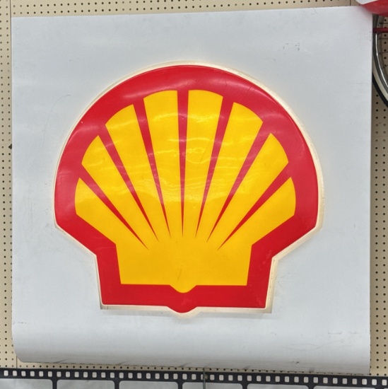 4ft Shell Lighted Service Station Sign