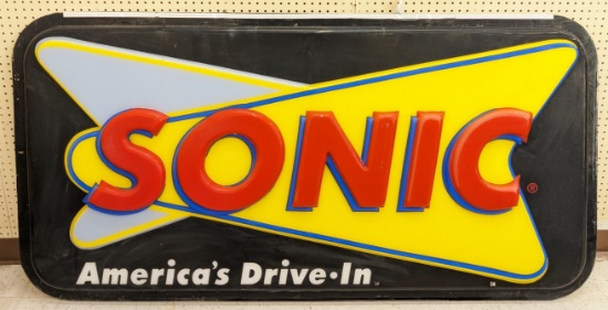 6ft Sonic Drive-In Embossed Plastic Adv Sign