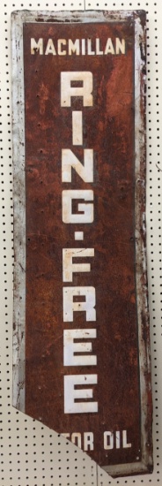 Vintage SST Macmillan Ring-Free Motor Oil Sign