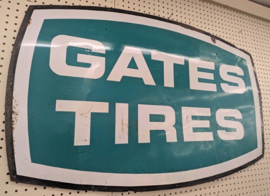 4ft Vintage SST Gates Tires Adv Sign