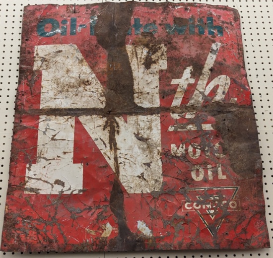 3ft Vintage SST CONOCO Nth Motor Oil Sign
