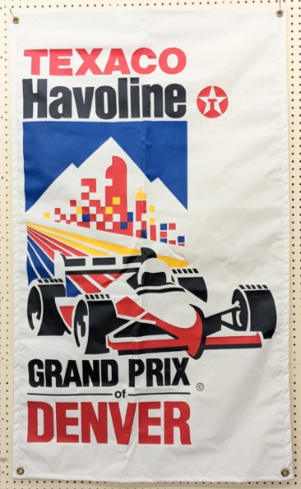 5ft 1990 Texaco Havoline Denver Grand Prix Promotional Banner