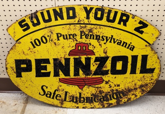 Vintage DST Pennzoil Sound Your Z Sign