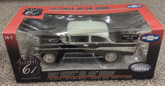 Highway 61 1957 Chevy Bel Air Sedan 1:18 Scale Die Cast Car