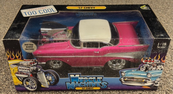 Muscle Machines 1957 Chevy Bel Air 1:18 Scale Die Cast Car