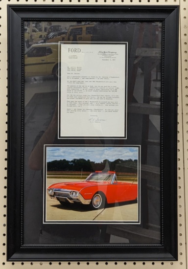 Ford Motor Company Mr. Iacocca Signed Letter & Photograph