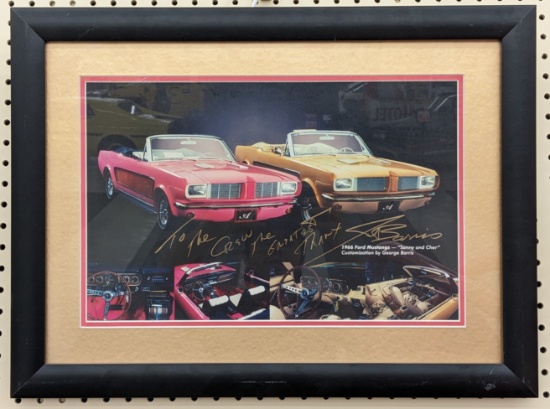 George Barris Signed Sonny & Cher Photograph