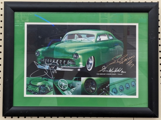 Signed George Barris, Gene Winfield, & Johnny Vegas Photograph