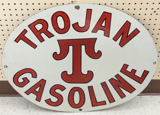 SSP Trojan Gasoline Advertising Sign