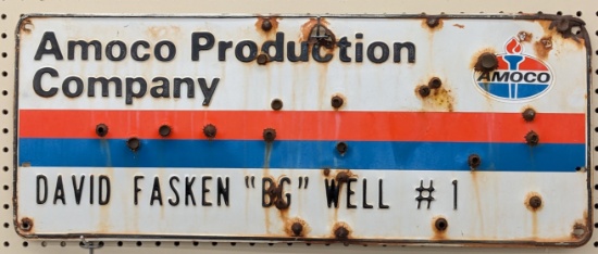 SSP Amoco Texas Well ÒBGÓ #1 Marker Sign