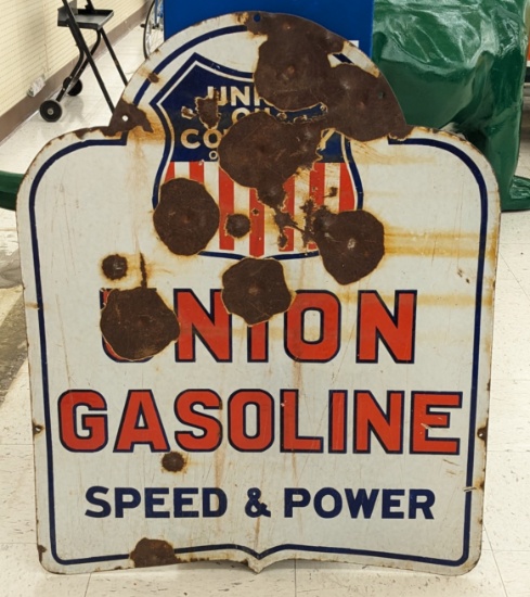 Vintage DSP Union Gasoline Adv Sign