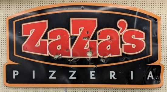 6ft SST ZazaÕs Pizzeria Advertising Sign