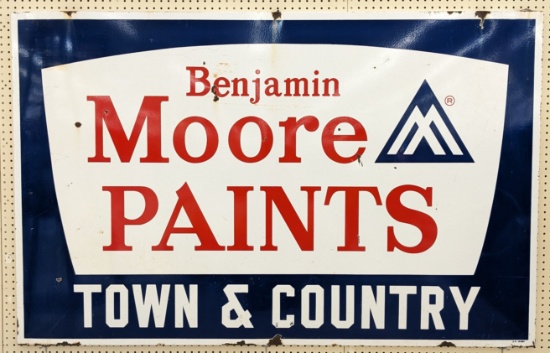 6ft Vintage SSP Benjamin Moore Paints Sign