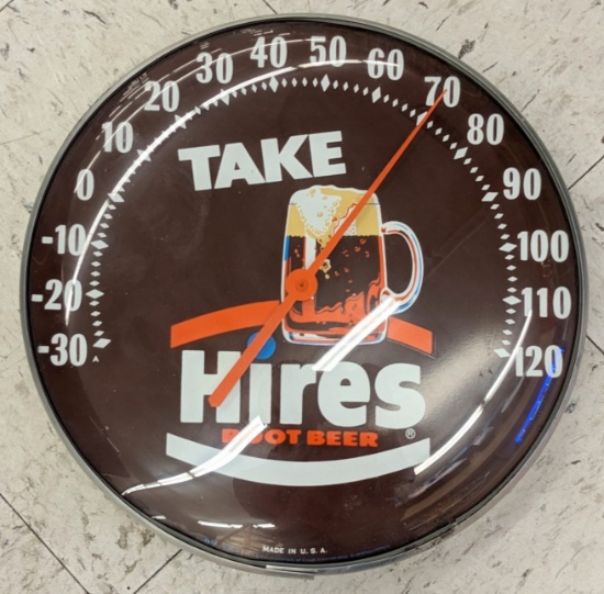Vtg Hires Root Beer PAM Style Thermometer