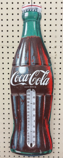 SST Coca-Cola Embossed Bottle Thermometer