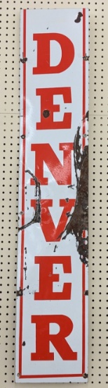 Vintage SSP Denver Vertical Sign 52x10