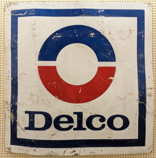 5ft Vintage SST Delco Advertising Sign
