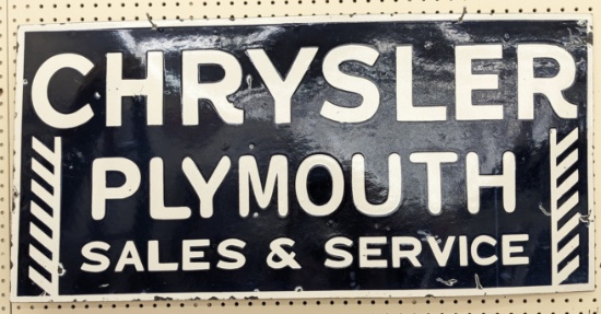 DSP Chrysler Plymouth Sales & Service Replica Sign