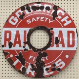 Vintage DSP Goodrich Tires Railroad Safety Sign