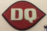 Dairy Queen Embossed Plastic Adv Sign