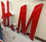Large H&M Stores Lighted Advertising Sign