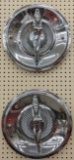 Art Deco Style Nude Lady Chrome Hubcaps