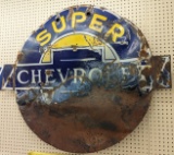 Scarce SSP Chevrolet Super Service Neon Skin Dealership Sign