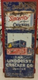 5ft Vintage SSP Sincerity Crackers Adv Sign