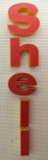 Large Shell Service Station Plastic Letter Sign