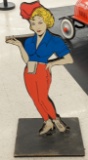 Custom DS Car Hop Figural Cut-Out Display