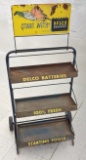 Vintage Delco Batteries Metal Display Rack