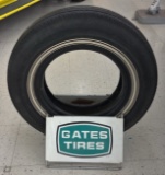 Vintage Gates Tires Display Stand w/ Tire