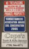 Lot Of Three Metal Signs