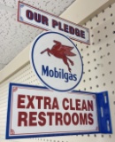 DST Mobilgas Restroom Fantasy Sign