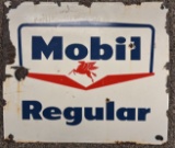 SSP Mobil Regular Gasoline Pump Plate