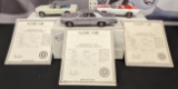 Danbury Mint 1969 Camero SS, 1965 Pontiac GTO, and 1966 Ford Mustang Model Cars
