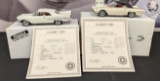 Danbury Mint 1957 Chrysler 300C Convertible & 1962 Ford Thunderbird Model Cars