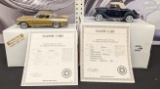 Danbury Mint 1936 Ford Deluxe Cabriolet & 1957 Studebaker Golden Hawk